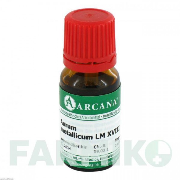 АУРУМ МЕТАЛІКУМ (AURUM METALLICUM) LM 18 розчин 10 мл - Гомеопатія ARCANA DR.SEWERIN