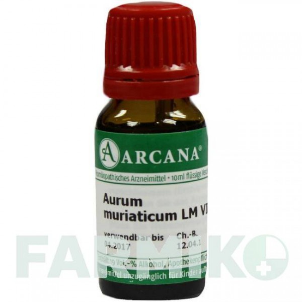 АУРУМ МУРІАТИКУМ (AURUM MURIATICUM) LM 6 розчин 10 мл - Гомеопатія ARCANA DR.SEWERIN