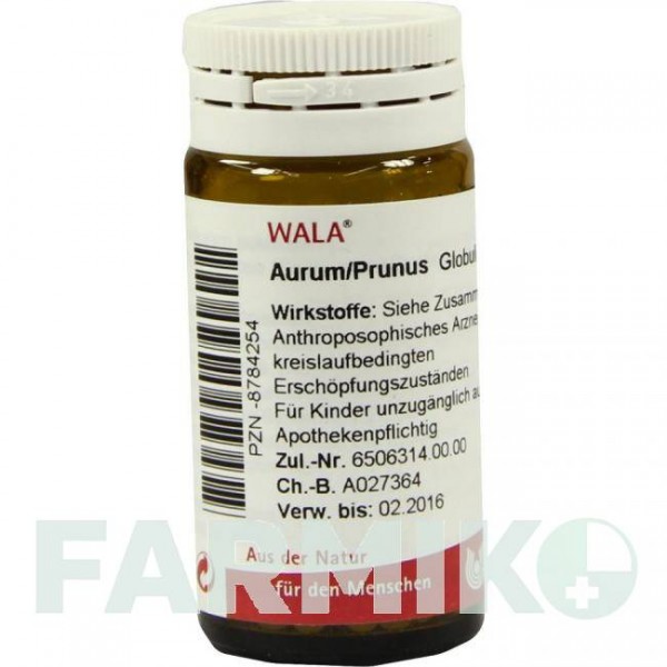 АУРУМ ПРУНУС (AURUM PRUNUS) глобули 20 г - Гомеопатія WALA HEILMITTEL