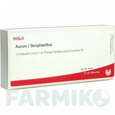 АУРУМ СТРОФАНТУС (AURUM STROPHANTHUS) ампули 10x1 мл - Гомеопатія WALA HEILMITTEL