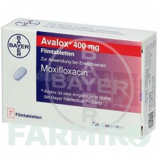 АВАЛОКС (AVALOX) 400 мг таблетки 7 шт - Моксифлоксацин KOHLPHARMA