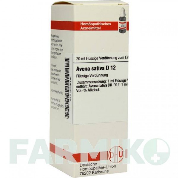 АВЕНА САТИВА (AVENA SATIVA) D 12 раствор 20 мл - Гомеопатия DHU