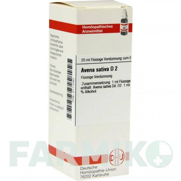 АВЕНА САТИВА (AVENA SATIVA) D 2 раствор 20 мл - Гомеопатия DHU