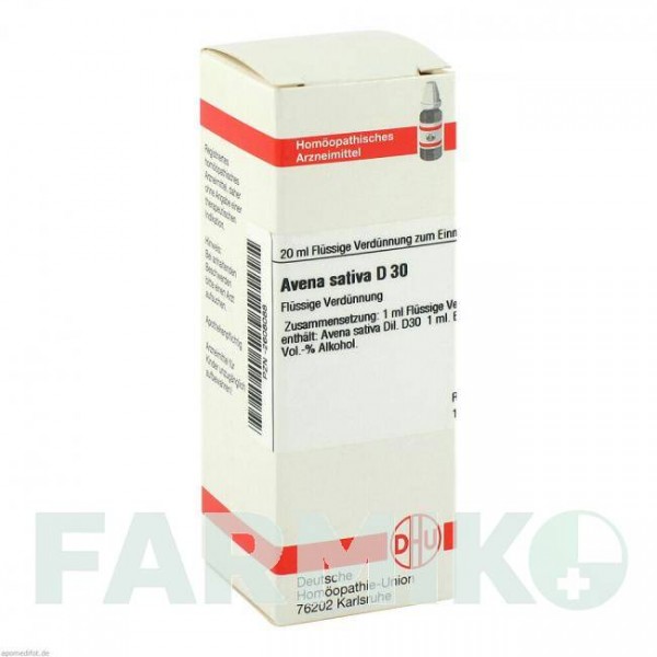 АВЕНА САТИВА (AVENA SATIVA) D 30 раствор 20 мл - Гомеопатия DHU