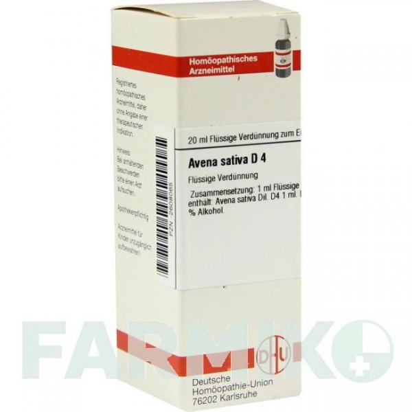 АВЕНА САТИВА (AVENA SATIVA) D 4 раствор 20 мл - Гомеопатия DHU