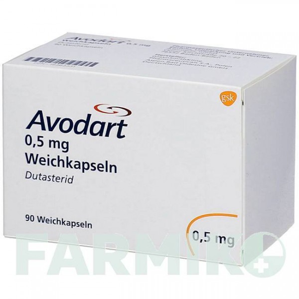 АВОДАРТ (AVODART) 0,5 мг капсулы 90 шт - Дутастерид ALLOMEDIC