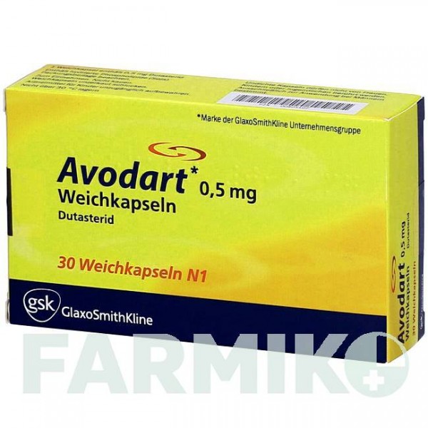 АВОДАРТ (AVODART) 0,5 мг капсулы 30 шт - Дутастерид EMRA-MED