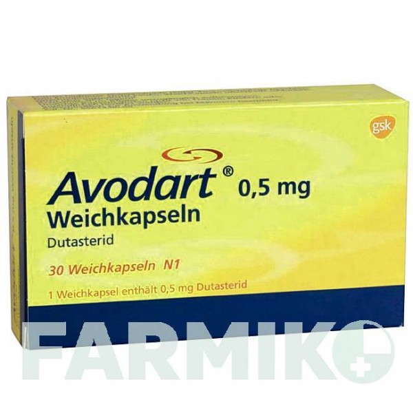 АВОДАРТ (AVODART) 0,5 мг капсулы 30 шт - Дутастерид GLAXOSMITHKLINE