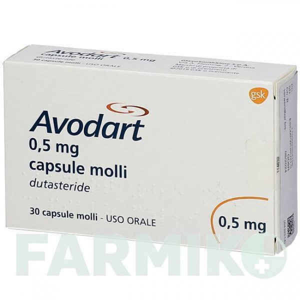 АВОДАРТ (AVODART) 0,5 мг капсулы 30 шт - Дутастерид KOHLPHARMA