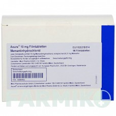 АКСУРА (AXURA) 10 мг таблетки 98 шт - Мемантин EUROPEAN PHARMA