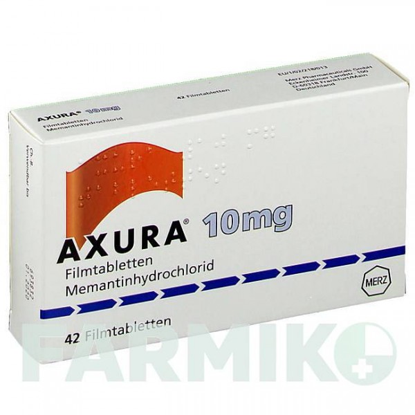 АКСУРА (AXURA) 10 мг таблетки 42 шт - Мемантин MERZ