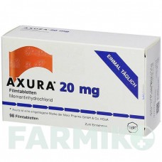 АКСУРА (AXURA) 20 мг таблетки 98 шт - Мемантин KOHLPHARMA