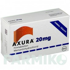 АКСУРА (AXURA) 20 мг таблетки 42 шт - Мемантин MERZ