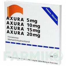 АКСУРА (AXURA) 5/10/15/20 мг таблетки 28 шт - Мемантин MERZ