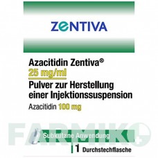 АЗАЦИТИДИН (AZACITIDIN) 25 мг/мл 100 мг флакон 1 шт - Азацитидин ZENTIVA