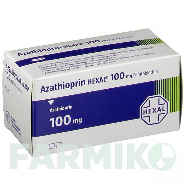 АЗАТІОПРИН (AZATHIOPRIN) 100 мг таблетки 50 шт - Азатіоприн HEXAL
