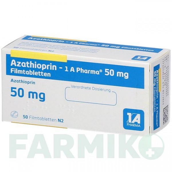 АЗАТІОПРИН (AZATHIOPRIN) 50 мг таблетки 50 шт - Азатіоприн 1 A PHARMA
