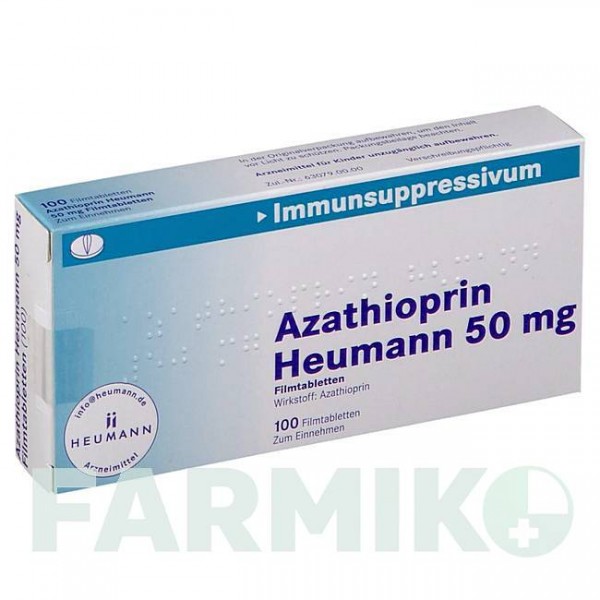 АЗАТИОПРИН (AZATHIOPRIN) 50 мг таблетки 100 шт - Азатиоприн HEUMANN PHARMA