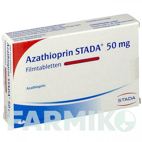 АЗАТІОПРИН (AZATHIOPRIN) 50 мг таблетки 100 шт - Азатіоприн STADAPHARM