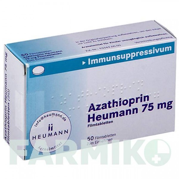 АЗАТІОПРИН (AZATHIOPRIN) 75 мг таблетки 50 шт - Азатіоприн HEUMANN PHARMA