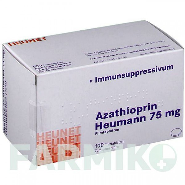 АЗАТИОПРИН (AZATHIOPRIN) 75 мг таблетки 100 шт - Азатиоприн HEUNET PHARMA