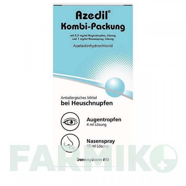 АЗЕДИЛ (AZEDIL) 0,5 мг/мл 1 мг/мл пакет 1 шт - Азеластин DERMAPHARM