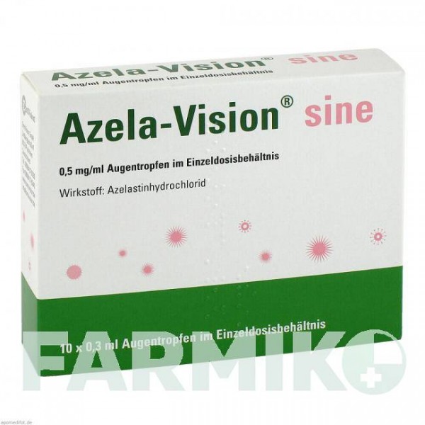 АЗЕЛА (AZELA) 0,5 мг/мл капли 10x0,3 мл - Азеластин OMNIVISION