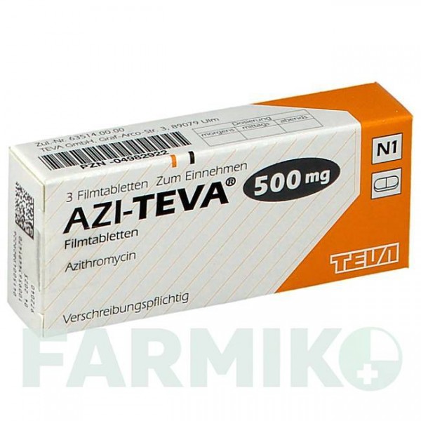 АЗИ (AZI) 500 мг таблетки 3 шт - Азитромицин TEVA