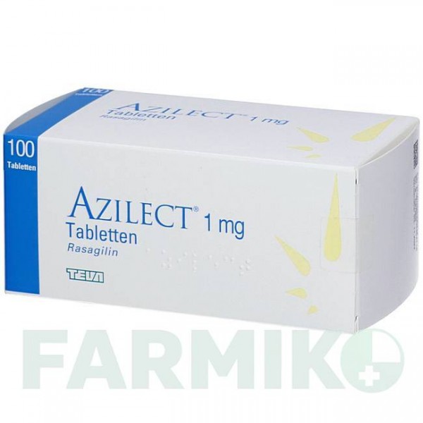 АЗИЛЕКТ (AZILECT) 1 мг таблетки 100 шт - Разагилин ORIFARM