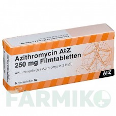 АЗИТРОМІЦИН (AZITHROMYCIN) 250 мг таблетки 6 шт - Азитроміцин ABZ PHARMA