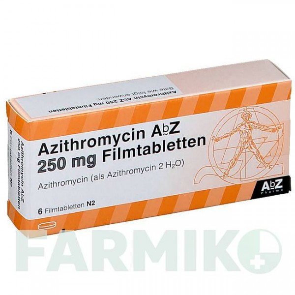 АЗИТРОМИЦИН (AZITHROMYCIN) 250 мг таблетки 6 шт - Азитромицин ABZ PHARMA