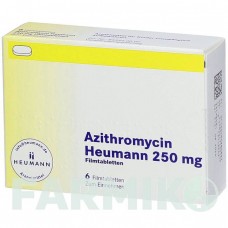 АЗИТРОМИЦИН (AZITHROMYCIN) 250 мг таблетки 6 шт - Азитромицин HEUMANN PHARMA