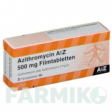 АЗИТРОМІЦИН (AZITHROMYCIN) 500 мг таблетки 3 шт - Азитроміцин ABZ PHARMA