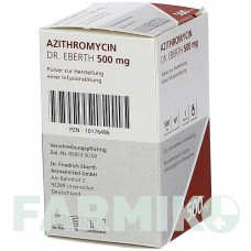 АЗИТРОМИЦИН (AZITHROMYCIN) 500 мг порошок 1 шт - Азитромицин DR.FRIEDRICH EBERTH