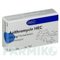 АЗИТРОМІЦИН (AZITHROMYCIN) 500 мг таблетки 3 шт - Азитроміцин HEC PHARM