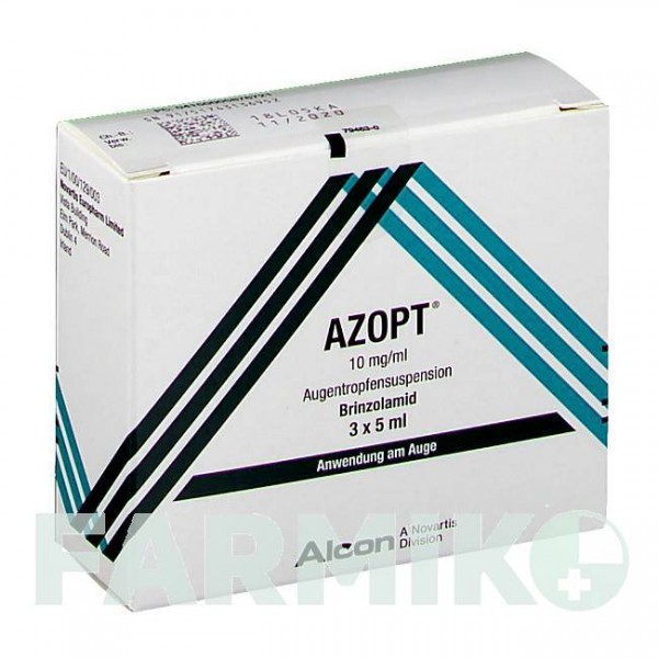 АЗОПТ (AZOPT) 10 мг/мл капли 3x5 мл - Бринзоламид NOVARTIS