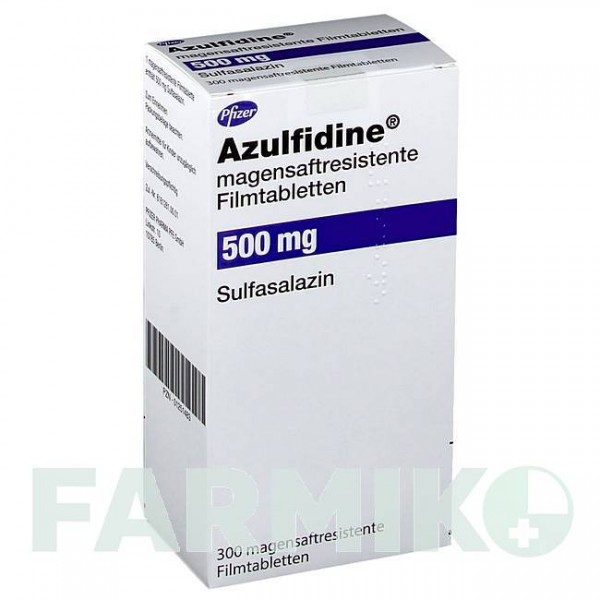 АЗУЛФИДИН (AZULFIDINE) таблетки 300 шт - Сульфасалазин PFIZER
