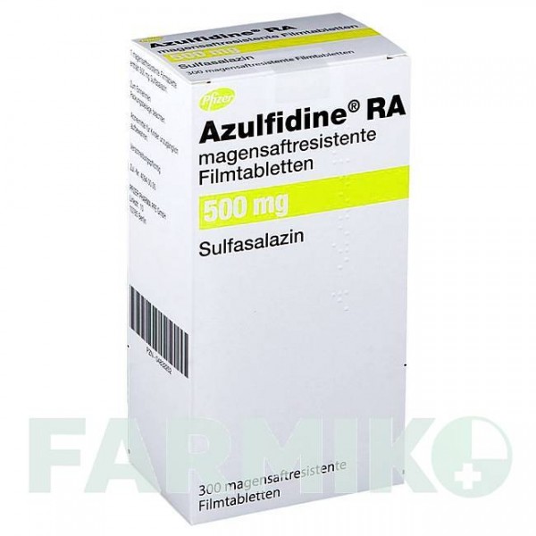 АЗУЛФИДИН (AZULFIDINE) таблетки 300 шт - Сульфасалазин PFIZER