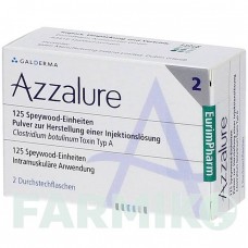 А33АЛУР (AZZALURE) 125 порошок 2 шт - Ботулинический токсин типа A EURIMPHARM