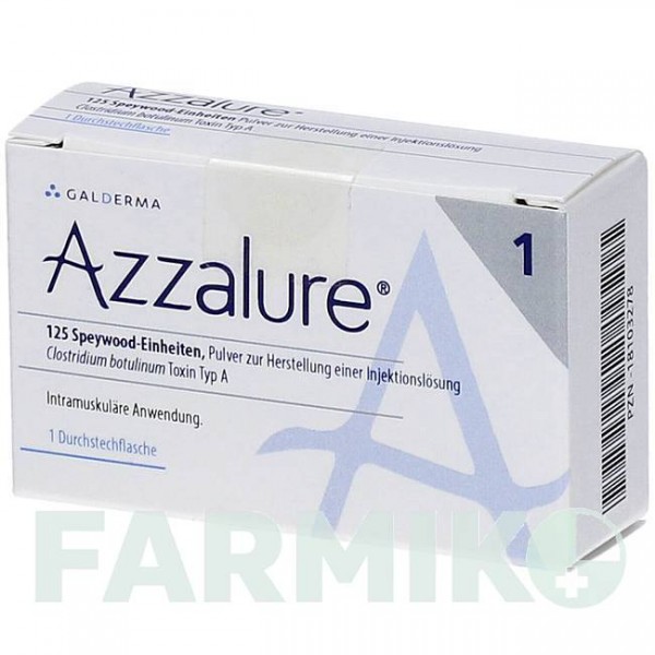 А33АЛУР (AZZALURE) 125 порошок 1 шт - Ботулинический токсин типа A ORIFARM