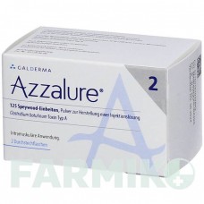 А33АЛУР (AZZALURE) 125 порошок 2 шт - Ботулинический токсин типа A ORIFARM