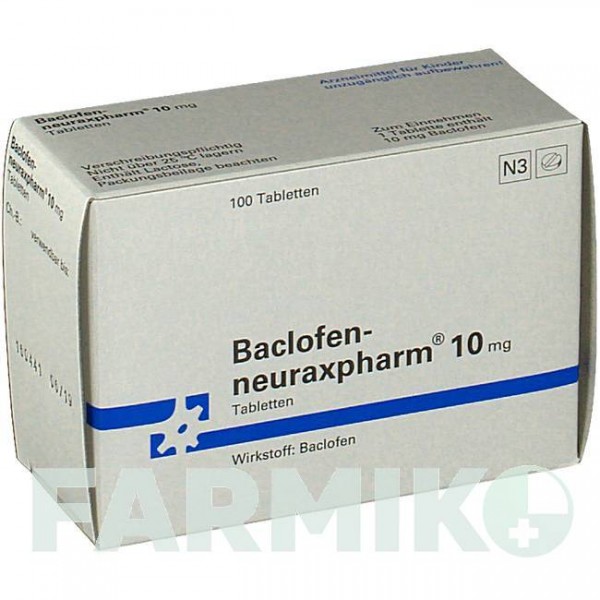 БАКЛОФЕН (BACLOFEN) 10 мг таблетки 100 шт - Баклофен NEURAXPHARM