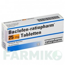 БАКЛОФЕН (BACLOFEN) 25 мг таблетки 20 шт - Баклофен RATIOPHARM