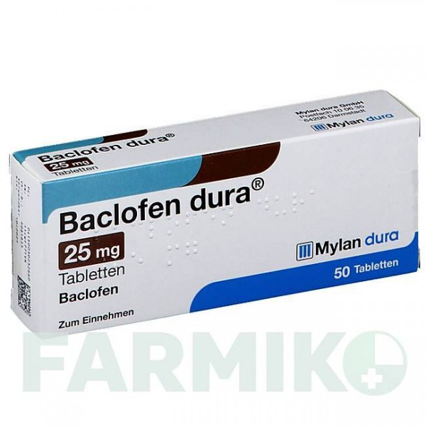 БАКЛОФЕН (BACLOFEN) 25 мг таблетки 50 шт - Баклофен VIATRIS