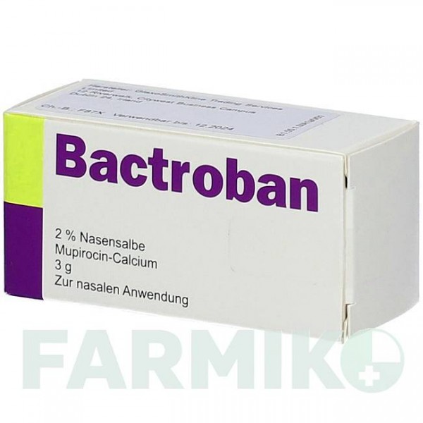 БАКТРОБАН (BACTROBAN) мазь 3 г - Мупироцин AXICORP PHARMA