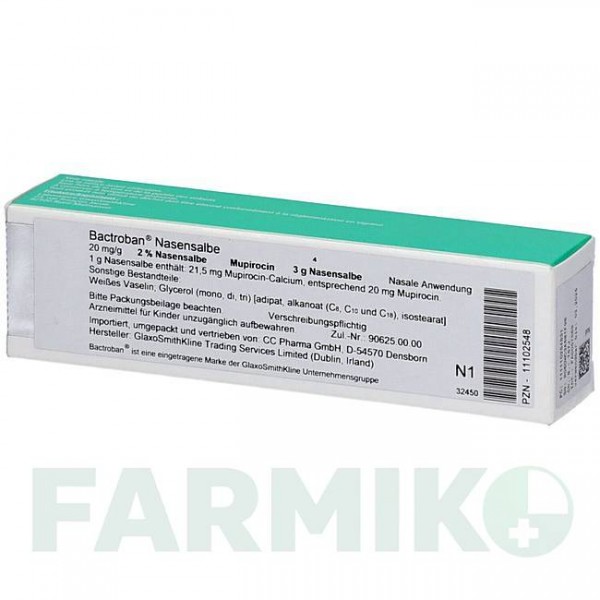 БАКТРОБАН (BACTROBAN) мазь 3 г - Мупіроцин CC PHARMA