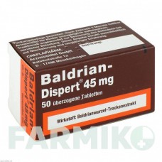 БАЛДРИАН ДИСПЕРТ (BALDRIAN DISPERT) 45 мг таблетки 50 шт - Корень валерианы CHEPLAPHARM