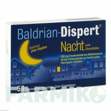 БАЛДРІАН ДИСПЕРТ (BALDRIAN DISPERT) таблетки 50 шт - Активні речовини CHEPLAPHARM