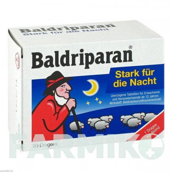 БАЛДРИПАРАН (BALDRIPARAN) таблетки 90 шт - Корень валерианы PHARMASGP