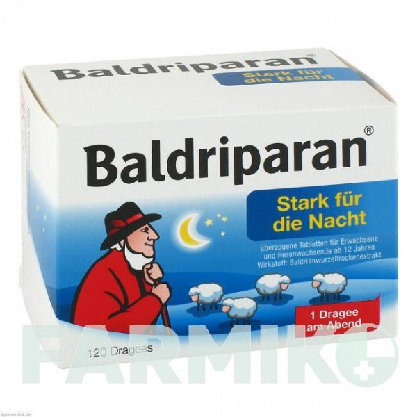 БАЛДРИПАРАН (BALDRIPARAN) таблетки 120 шт - Корень валерианы PHARMASGP